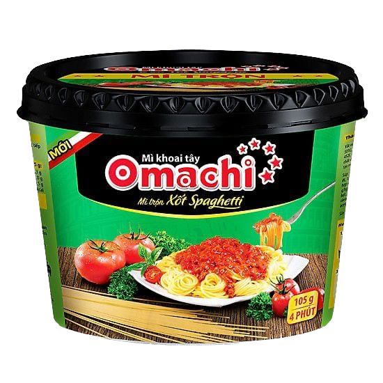 Mì trộn Omachi xốt Spaghetti hộp 105g