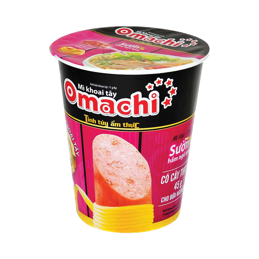 Mì khoai tây Omachi sườn hầm ngũ quả ly 72g